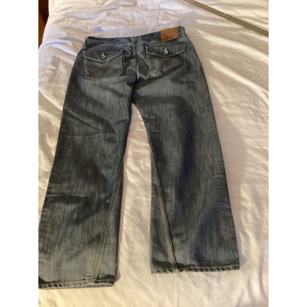Levi's 514 Slim Straight Fit Stretch Jeans Mens 36x30 Medium Wash - Picture 2 of 7